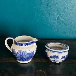 Blue Willow Style Pottery